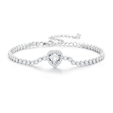 Heart Tennis Bracelet